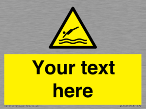 Custom Warning diving area